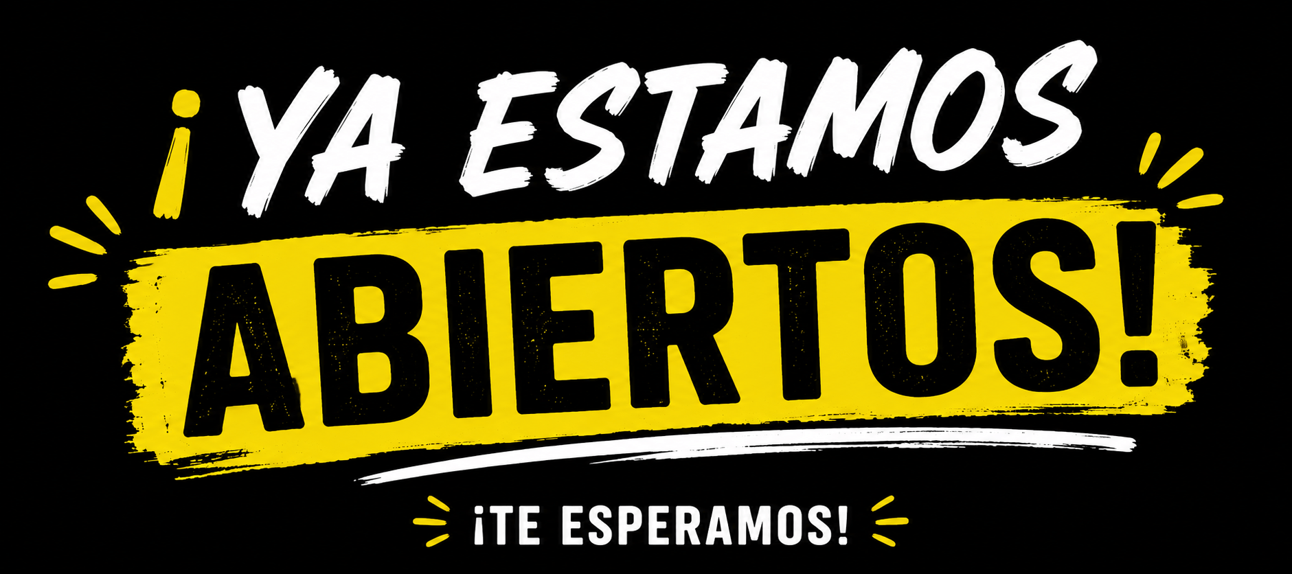 ya estamos abiertos